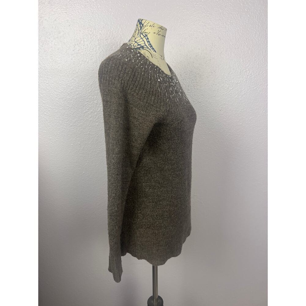 APT 9 Sweater with Bling Neckline - Picture 4 of 5